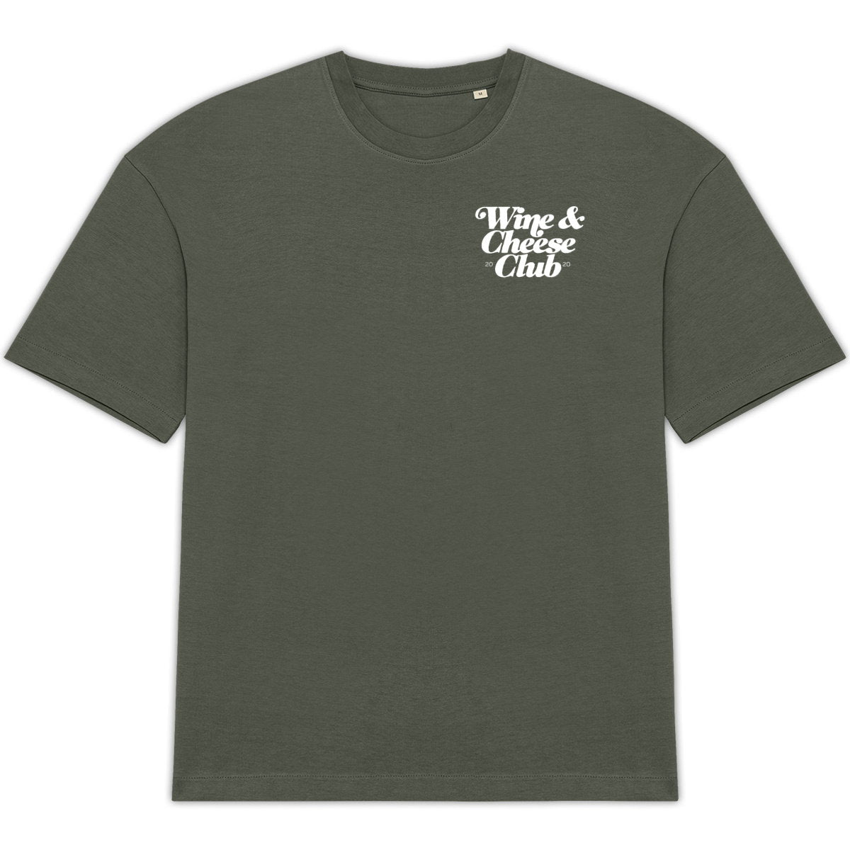 T-shirt oversized Wine & Cheese Club 100% coton biologique - face_0