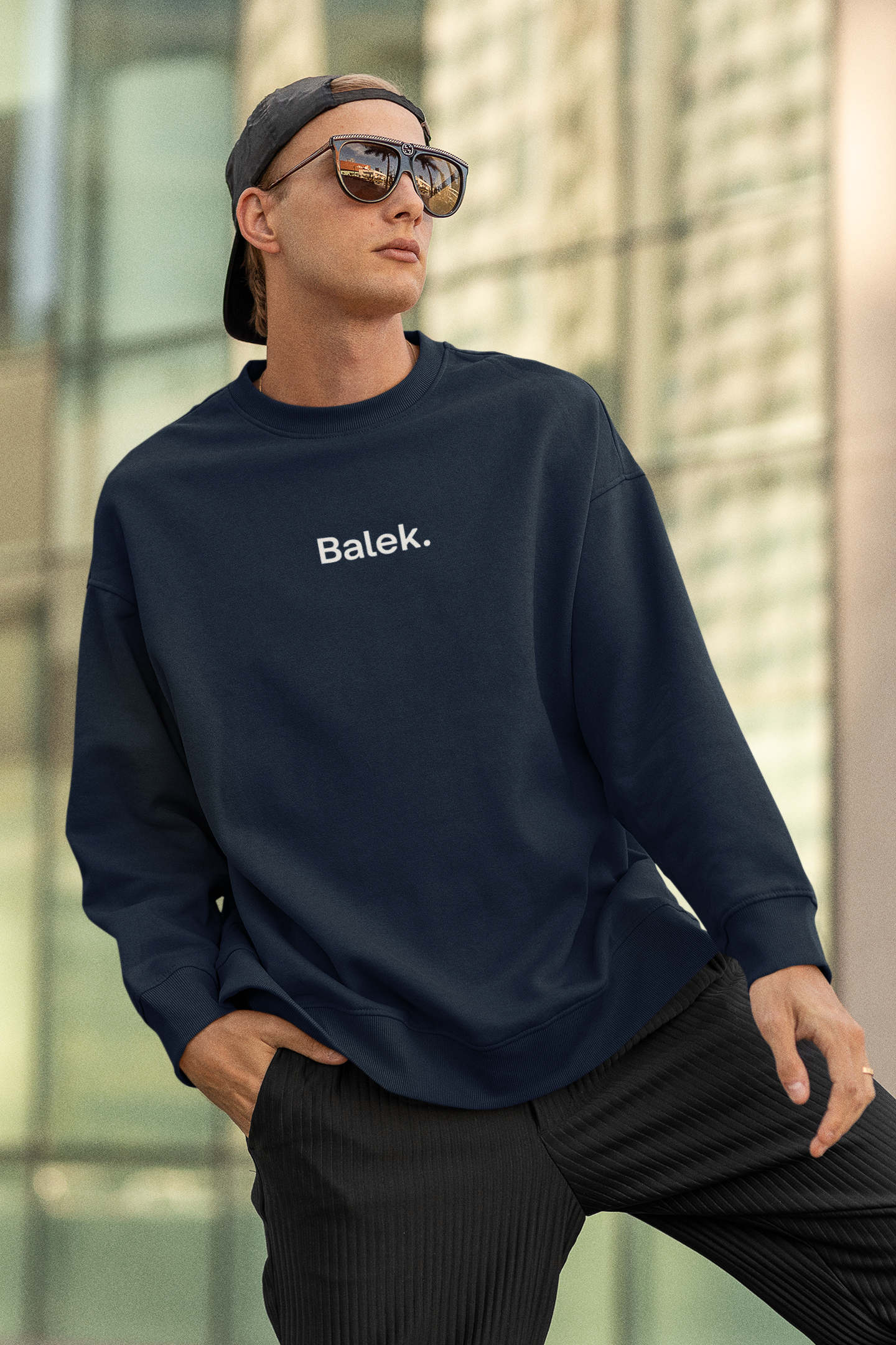 Sweatshirt imprimé "Balek" éco-responsable
