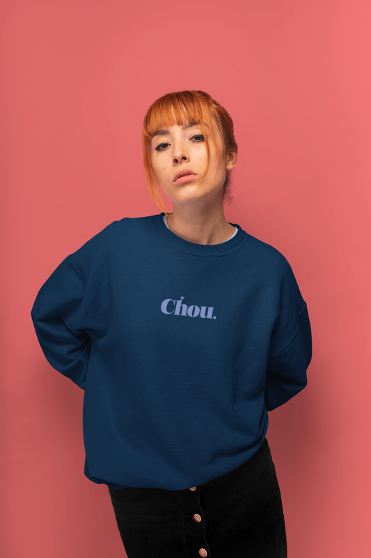 Sweatshirt Chou pour elle bleu marine