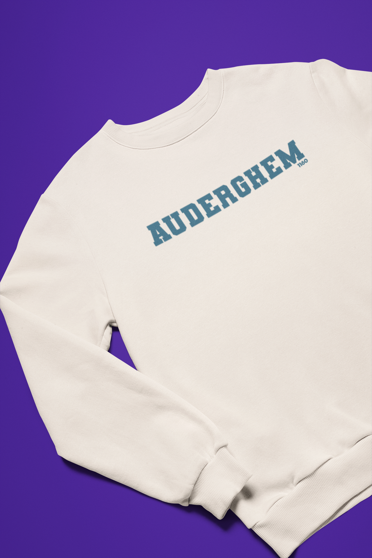 Sweatshirt Auderghem ivoire, en situation
