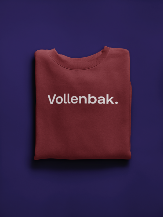 Sweatshirt Vollenbak bordeaux, plié