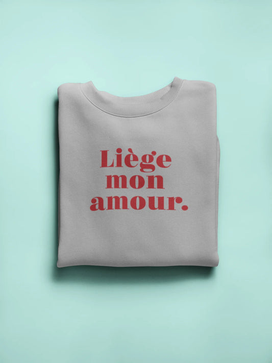 Sweatshirt "Liège mon amour" unisexe éco-responsable