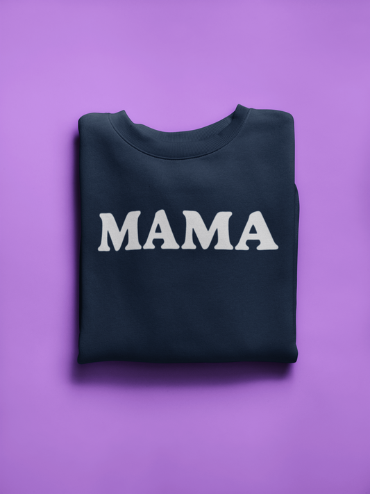 Sweatshirt Mama bleu marine