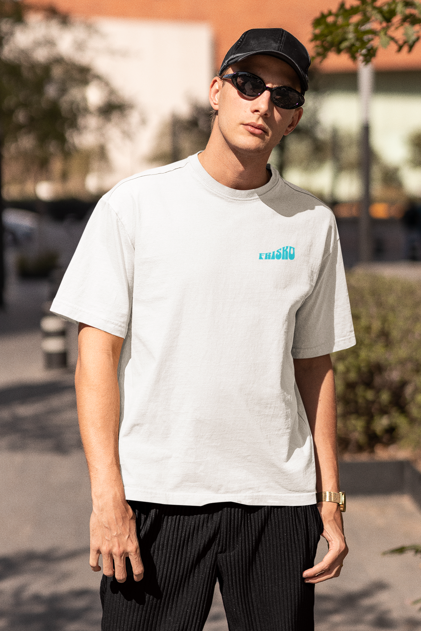 T-shirt oversize "Drache, Chicon, Mitraillette, Frisko" 100% coton bio