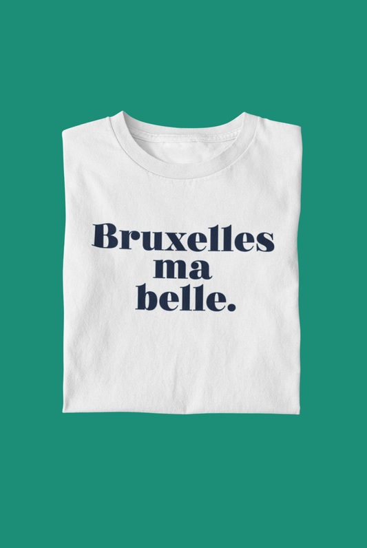 T-shirt unisexe "Bruxelles ma belle" 100% coton biologique