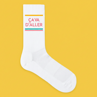 Chaussettes "Ça va d'aller" Made in Europe en Coton bio