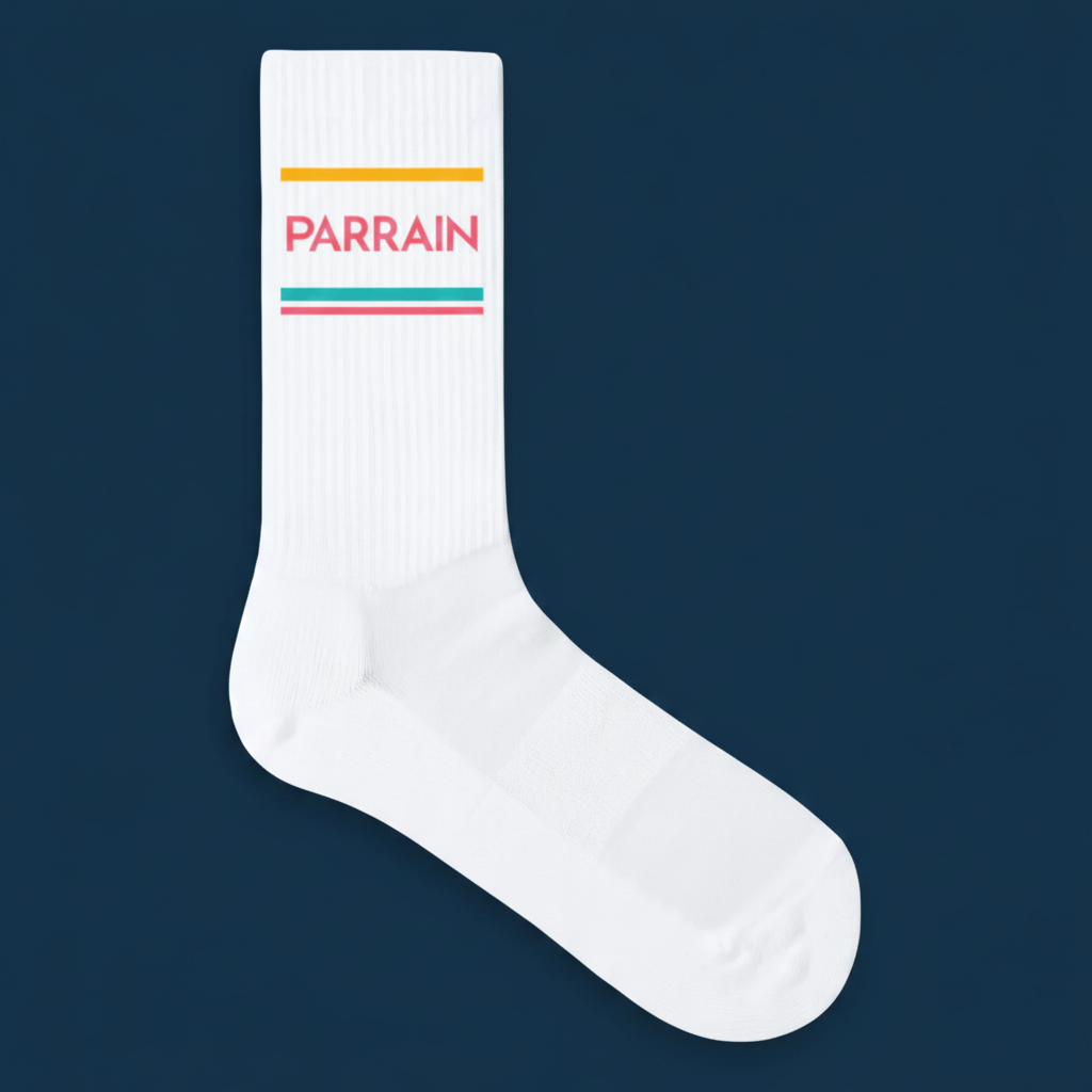 Chaussettes "Parrain" Made in Europe en Coton bio
