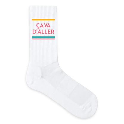 Chaussettes Ça va d'aller, vue de face