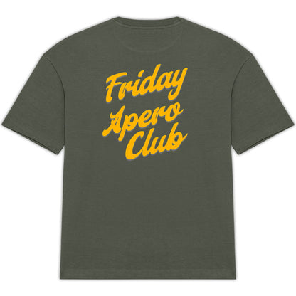 T-shirt oversized Friday Apero Club unisexe écoresponsable - dos
