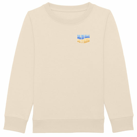 Sweatshirt enfant Bruxelles ma ville écoresponsable - face_ivoire