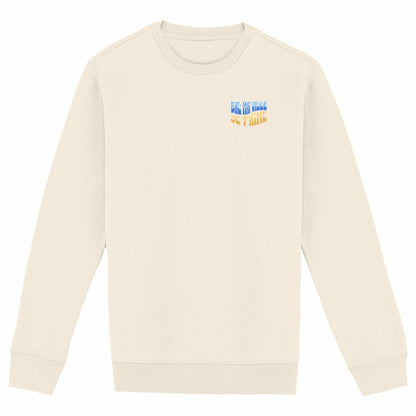 Sweatshirt Bruxelles ma ville écoresponsable - face_ivoire