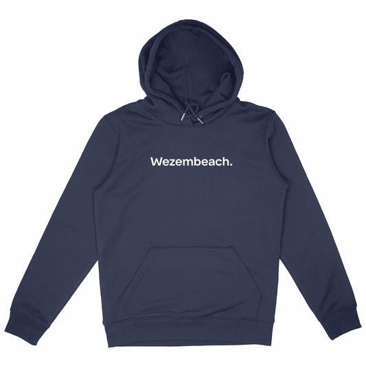 Hoodie Wezembeach bleu marine, vue de face