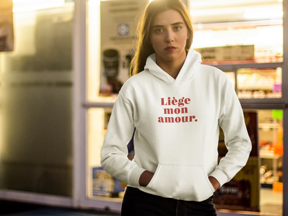 Hoodie "Liège mon amour" unisexe éco-responsable