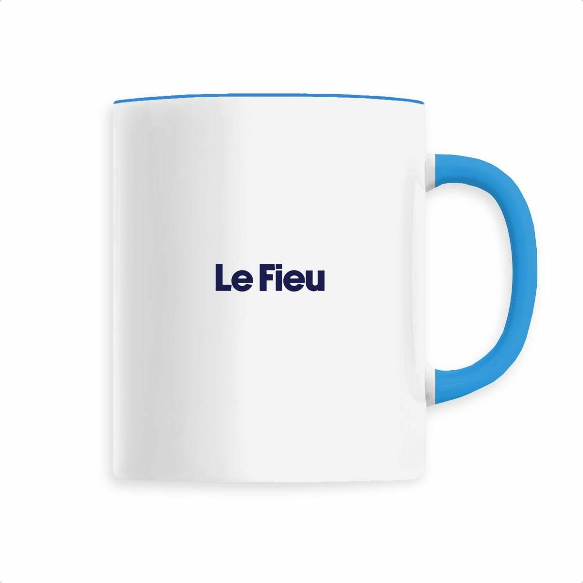 Mug Le Fieu bleu, vue de face
