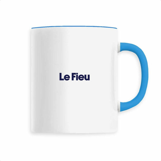 Mug Le Fieu bleu, vue de face