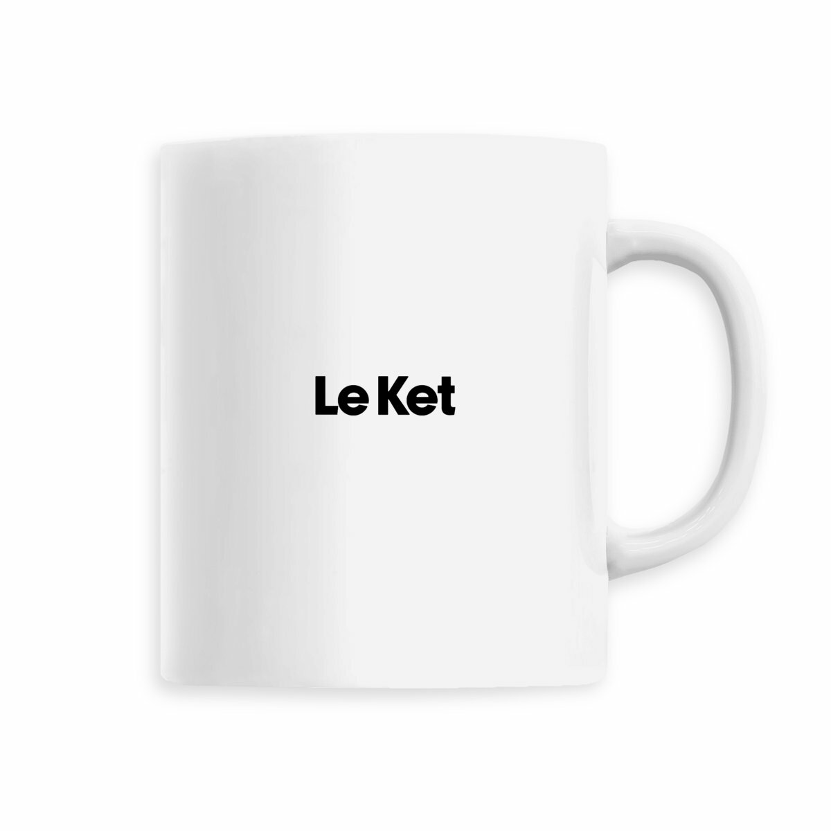 Mug Le Ket blanc, vue de face