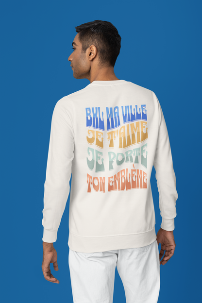 Sweatshirt "Bruxelles ma ville" unisexe écoresponsable en coton biologique