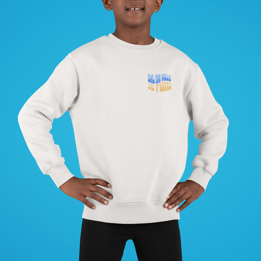 Sweatshirt enfant "Bruxelles ma ville je t'aime" en coton biologique