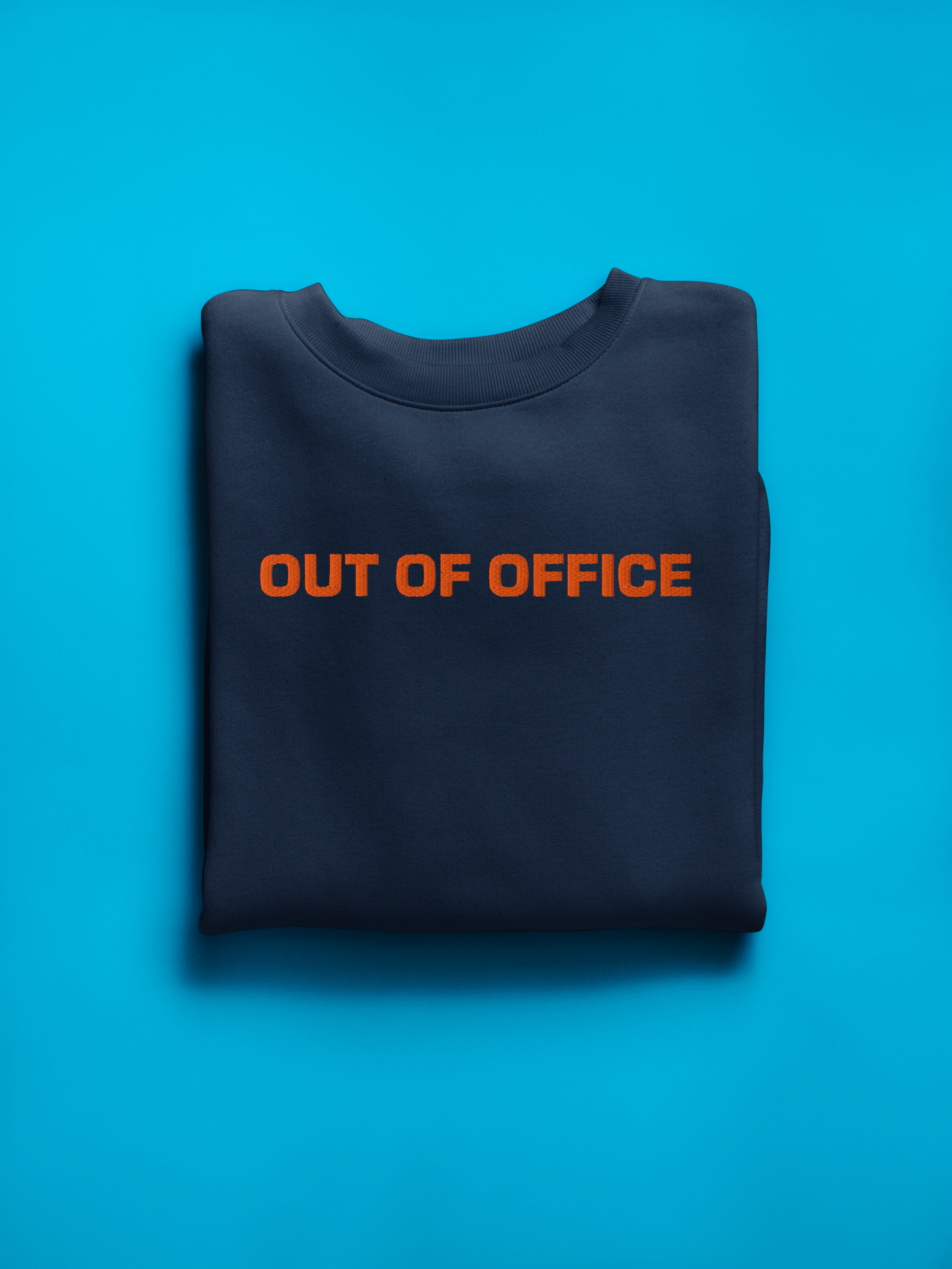 Sweatshirt brodé "Out Of Office" unisexe 100% coton biologique