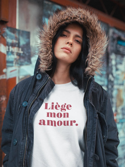 Sweatshirt "Liège mon amour" unisexe éco-responsable