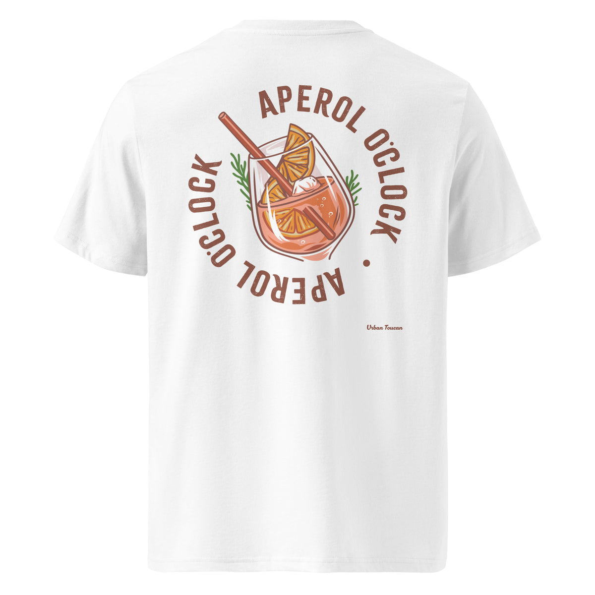 T-shirt Aperol O'clock blanc, vue de dos