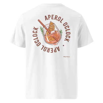 T-shirt Aperol O'clock blanc, vue de dos