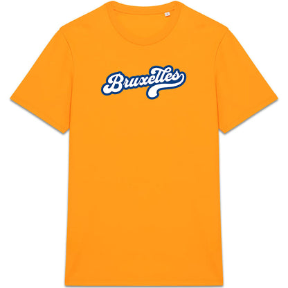 T-shirt Bruxelles orange, vue de face