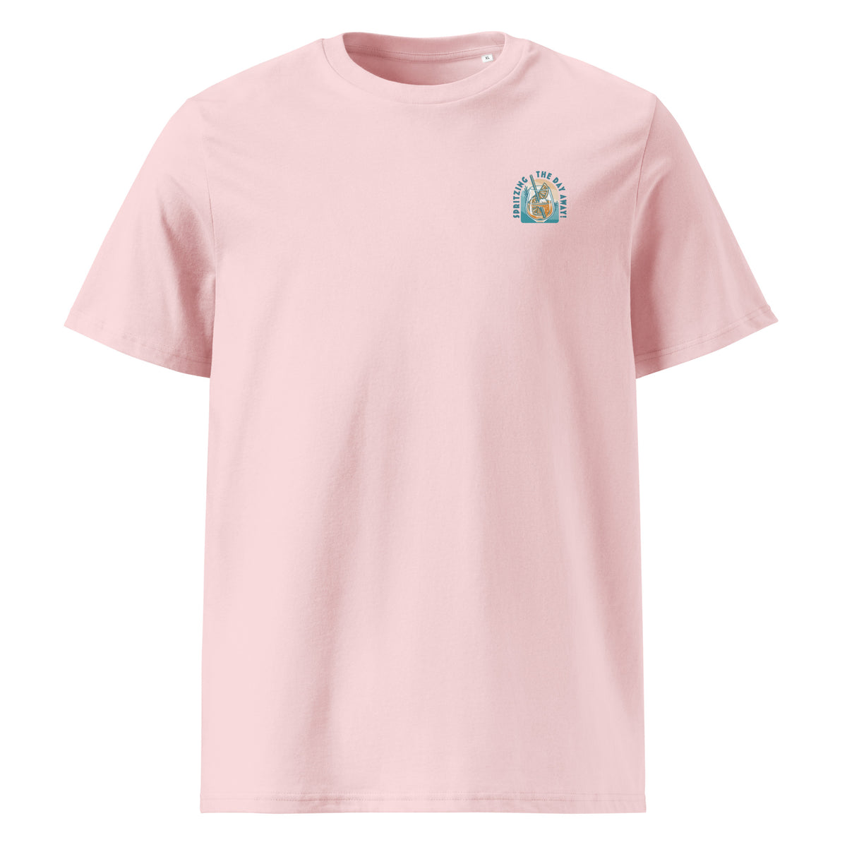 T-shirt Spritzing the day away rose, vue de face