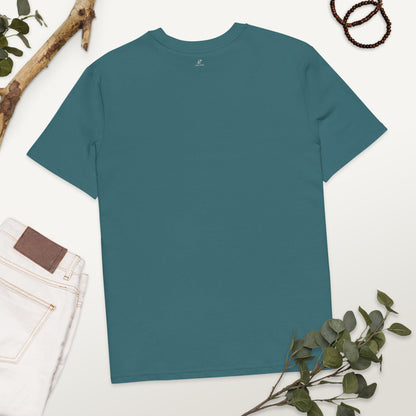 T-shirt Wezembeach bleu canard, vue de dos
