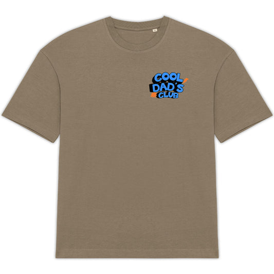 T-shirt oversized Cool Dad's Club 100% coton biologique - face_0
