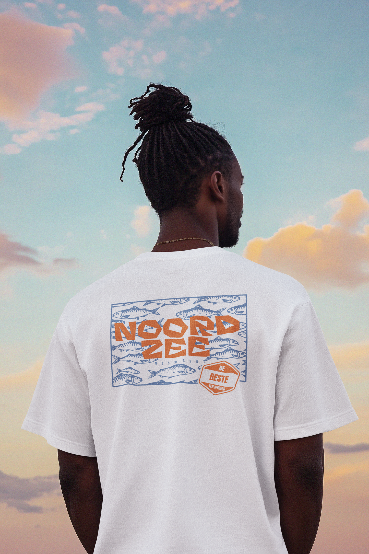 T-shirt Oversize "Noordzee" 100% coton biologique