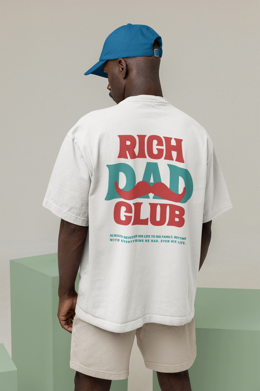 T-shirt "Rich Dad Club" 100% coton biologique
