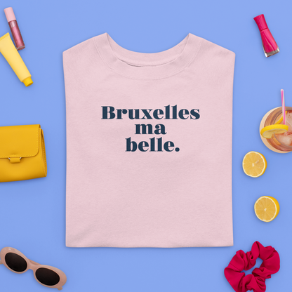 T-shirt unisexe "Bruxelles ma belle" 100% coton biologique