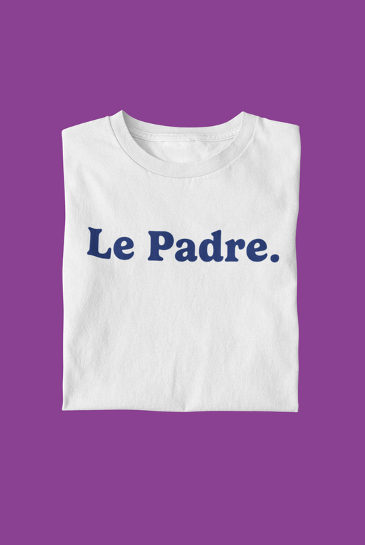 T-shirt unisexe "Le Padre en bleu" 100% coton biologique