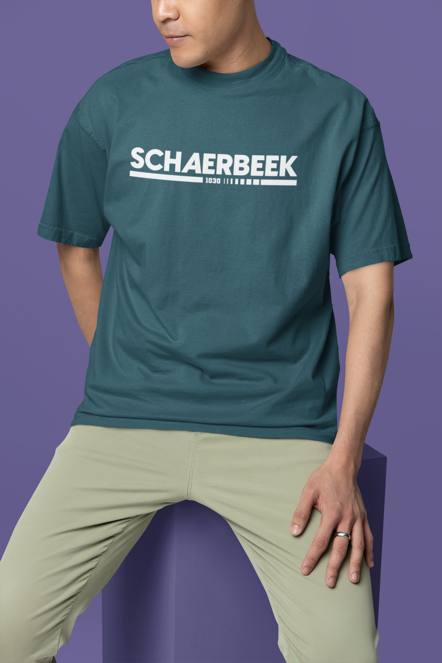 T-shirt unisexe "Schaerbeek" 100% coton biologique