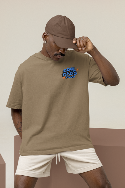 T-shirt oversized "Cool Dad's Club" 100% coton biologique