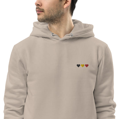 Hoodie brodé "Cœur sur toi" Éco-Responsable Unisexe