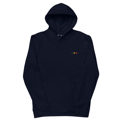 Hoodie brodé "Cœur sur toi" Éco-Responsable Unisexe