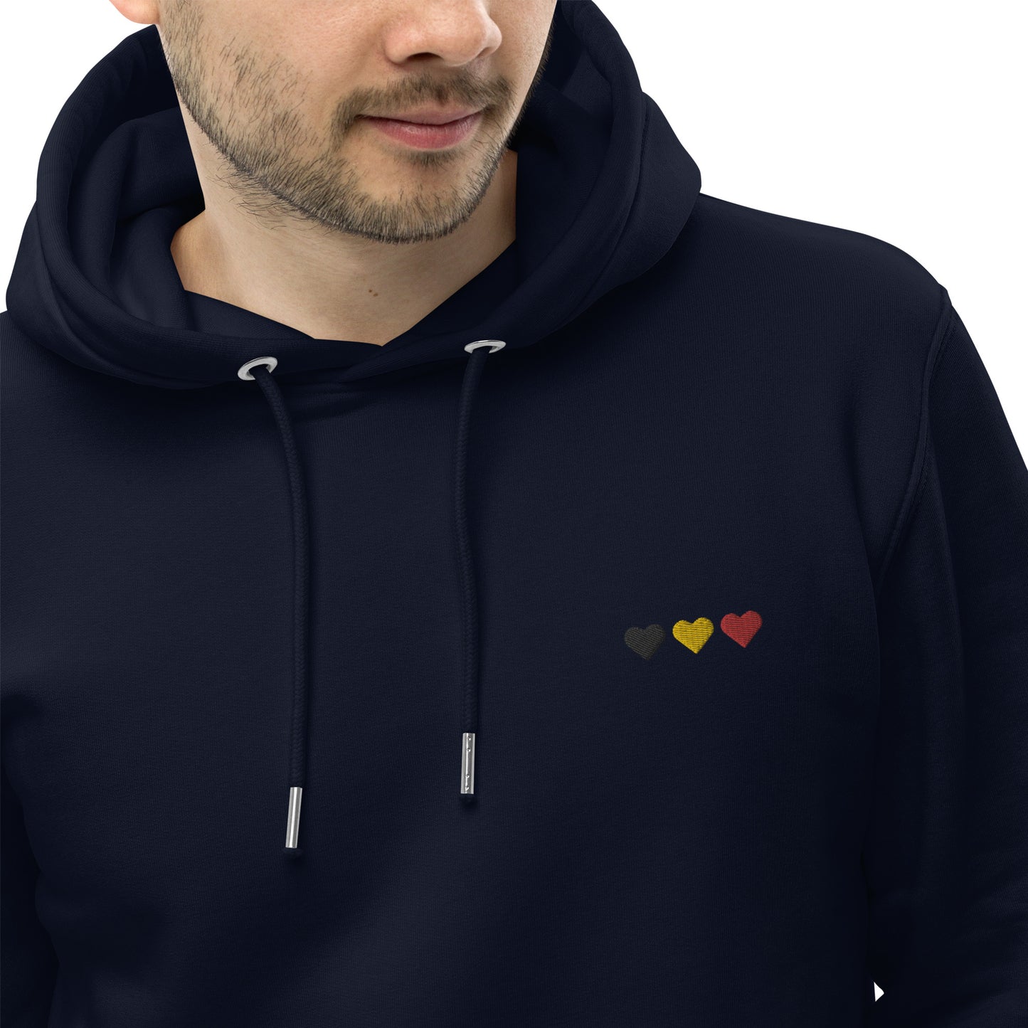 Hoodie brodé "Cœur sur toi" Éco-Responsable Unisexe