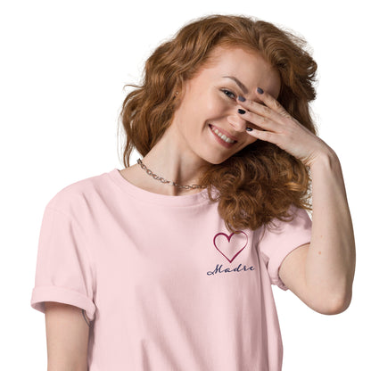 T-shirt unisexe brodé "Madre" en coton biologique