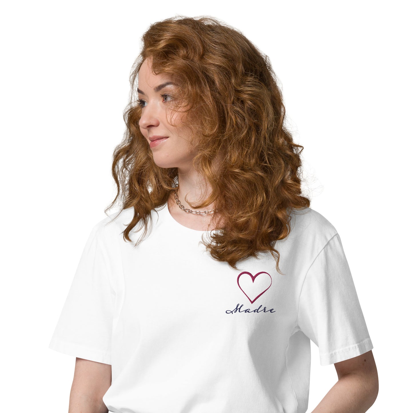 T-shirt unisexe brodé "Madre" en coton biologique