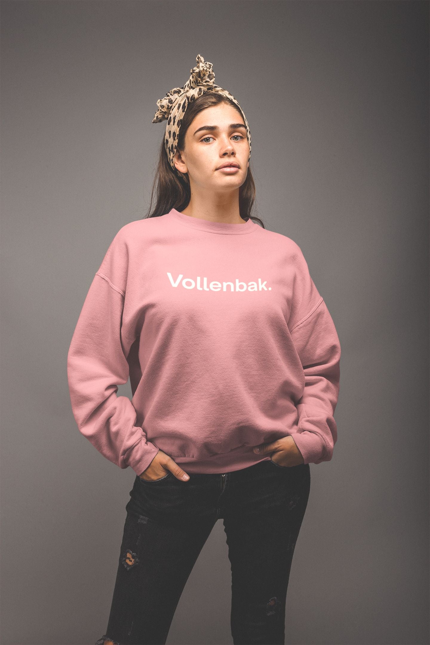 Sweatshirt "Vollenbak" Canyon Pink unisexe éco-responsable