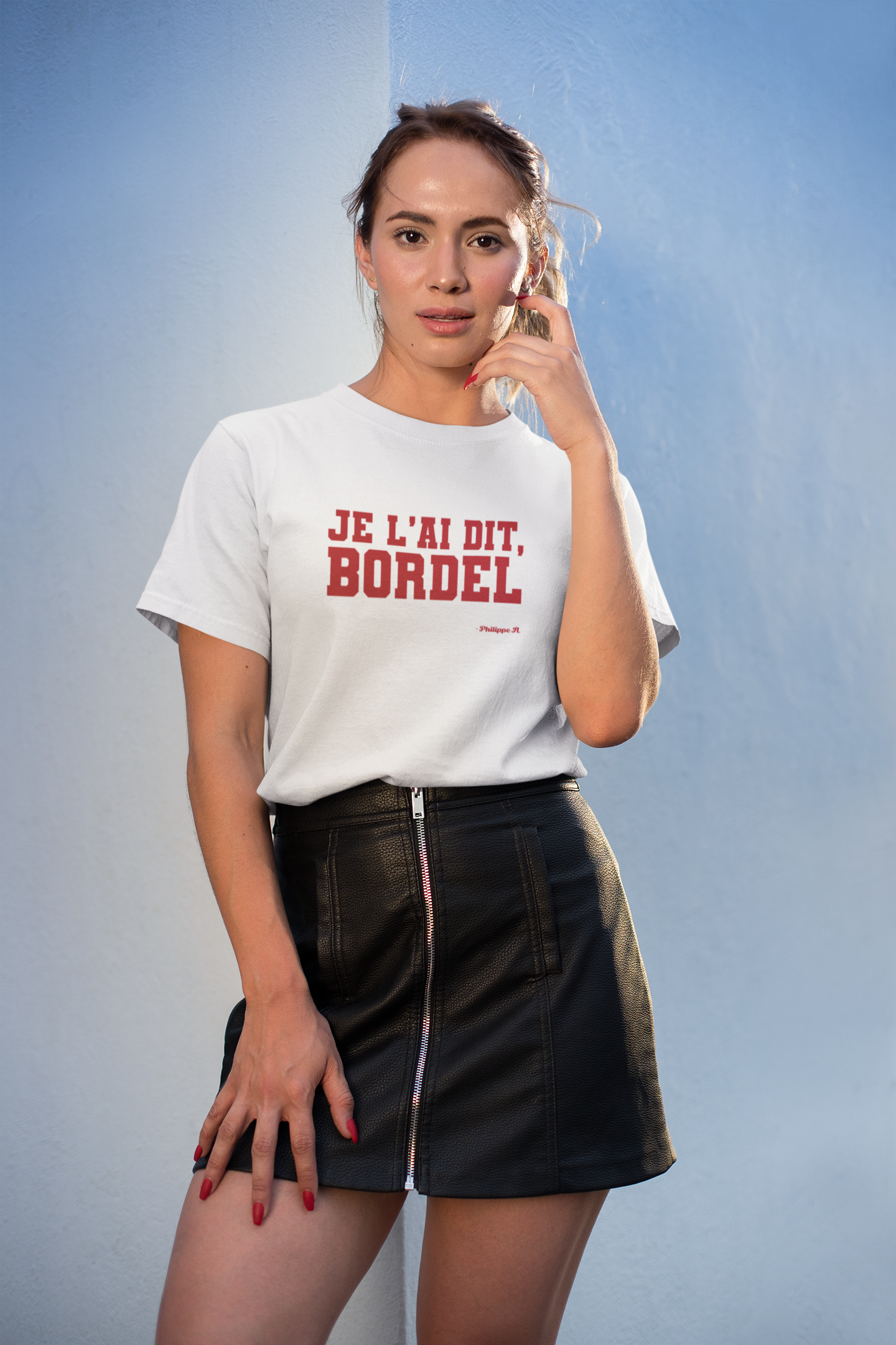 T-shirt "Je l'ai dit Bordel" unisexe Coton biologique