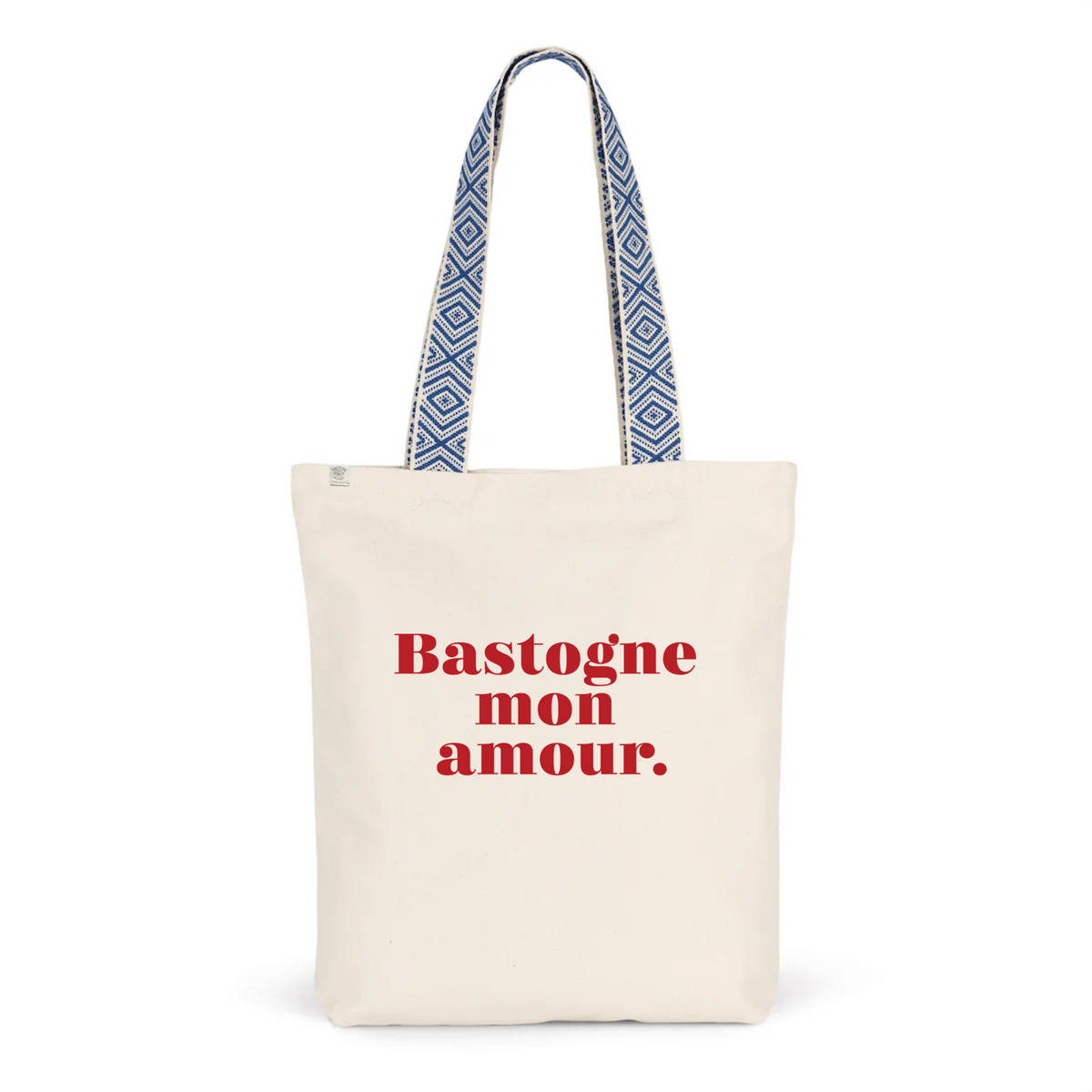 Tote-bag ethnique Bastogne mon amour bleu